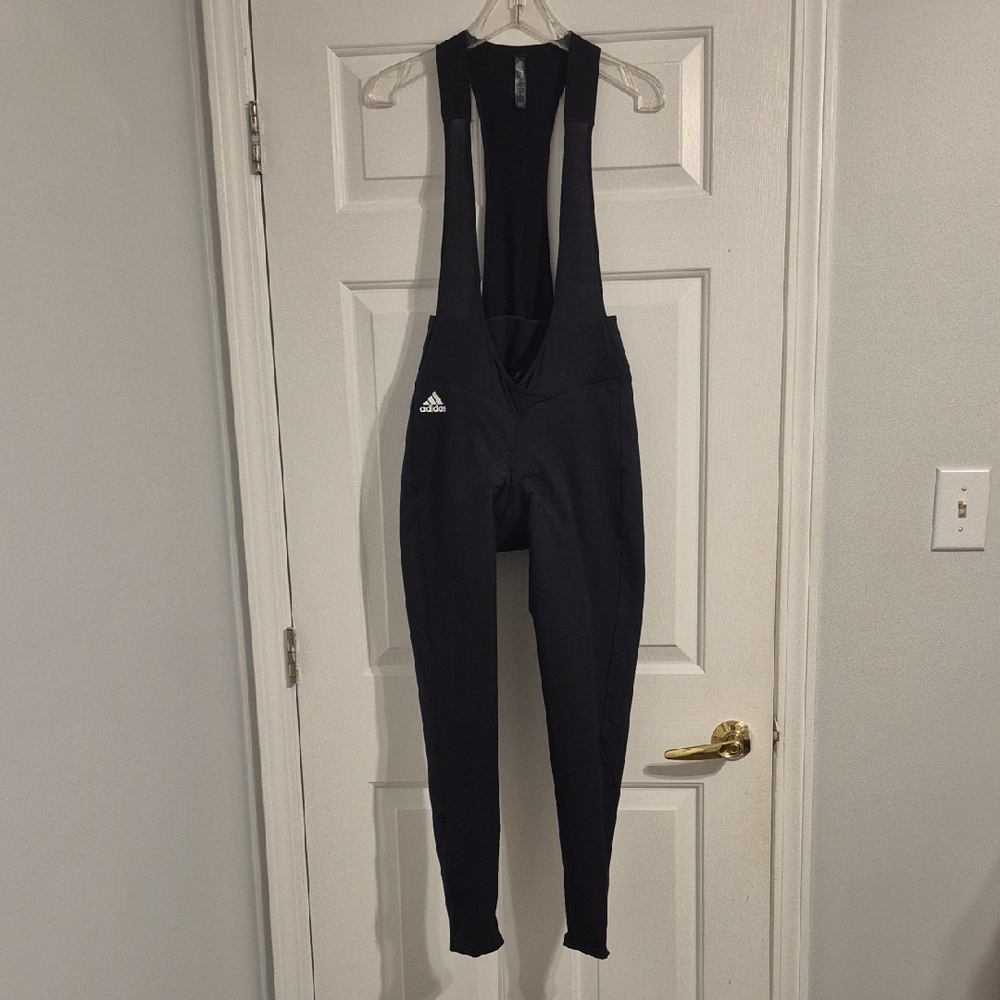 Adidas Women's Black Cycling Bib Leggings Jumpsuit Size L